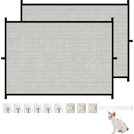 2 Pièces Barrière en Maille pour Chien,72 X 110cm Barriere Escalier  Convient Pour Empêcher L'accès Aux Animaux De Compagnie, Aux Enfants (1/5)