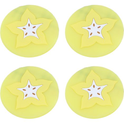 Sous-Verre Rond - Base Liège Naturel - Résistant à la Chaleur et Anti-Dérapant - Absorbant - Pour Verres et Tasses - Lot de 6 (1/5)