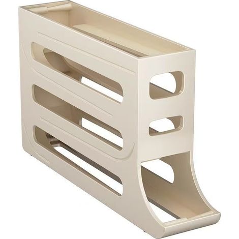 JSSEVN-Rangement Oeuf Frigo, Boite a Oeufs en Plastique à Enroulement Automatique, Distributeur Oeuf Peu Encombrant pour Réfrigérateur,1 Pièces