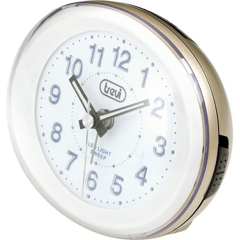 Horloge réveil en Plastique doré, 10 x 8,4 x 5,4 cm (1/2)