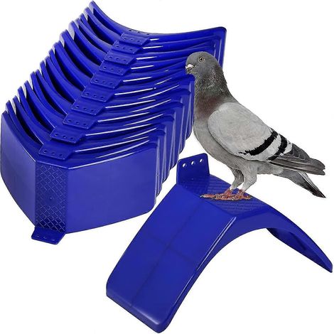 Lot de 20 supports pour pigeons, perchoirs légers en plastique pour oiseaux. (1/5)