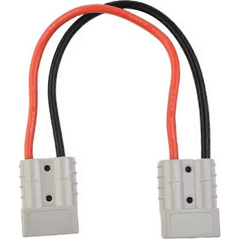 Rallonge de charge de batterie 30 cm, connecteur 50 A pour Anderson, double extrémité, câble 6 mm² (1/5)