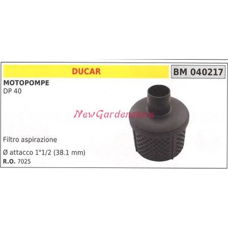 Filtro aspirazione DUCAR motopompa DP 40 040217