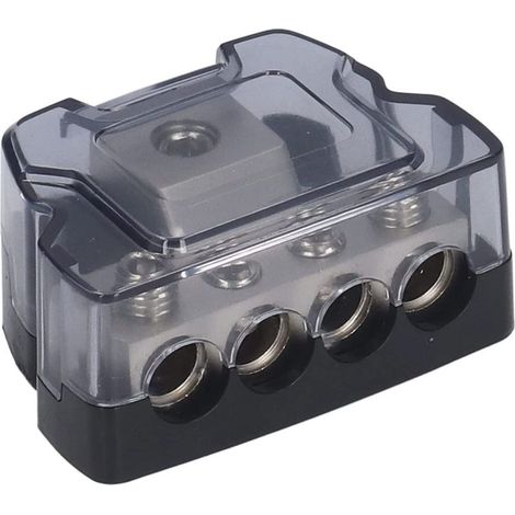 Bloc de Distribution D'alimentation 4 Voies Porte-fusible Ampli Bloc de Distribution de Fusible Répartiteur Audio de Voiture (1/5)