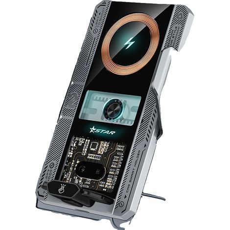 Kabelloses Auto-Ladegerät, Touch-Steuerung, Automatische Erkennung, T9 Grau (1/2)
