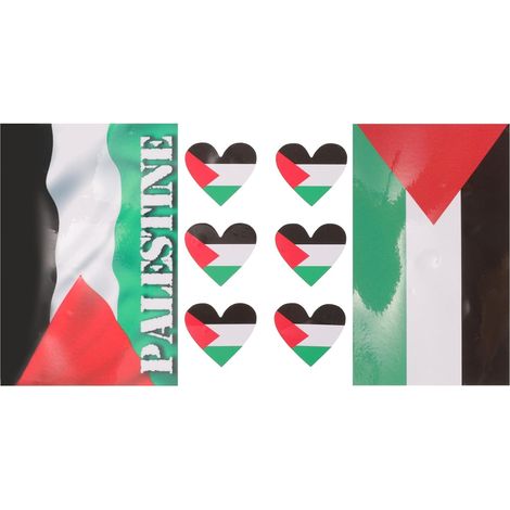 Drapeau palestinien pour voiture 8 pièces autocollants (1/5)