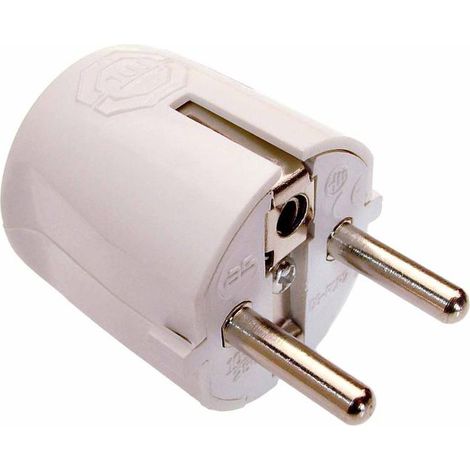 AS Schwabe 45041 Schutzkontakt-Winkelstecker Kunststoff 230 V Weiß IP20