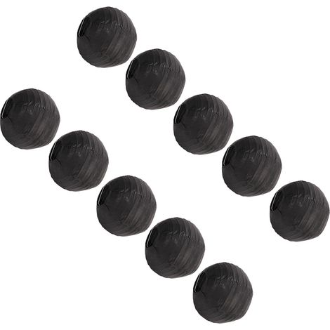 Lot de 10 lanternes en papier pliables, rondes, décoratives, petites et imperméables, noires, idéales pour tente, camping ou cour. (1/5)