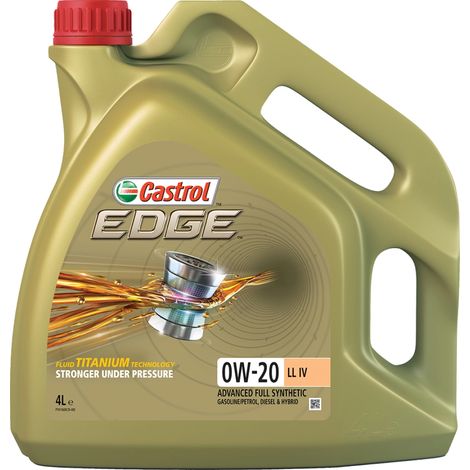 4 pezziss olio castrol edge 0w-20 ll iv 4lt