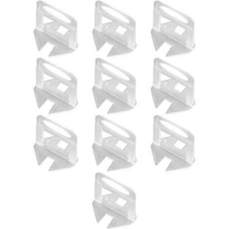 Calage de carrelage 1mm-2.5mm, 300 pièces de base de nivellement, plus 100 cales transparentes de 2,5mm, pose précise et positionnement, kit de nivellement pour sols et murs, exclusif Asie du Sud-Est. (1/5)
