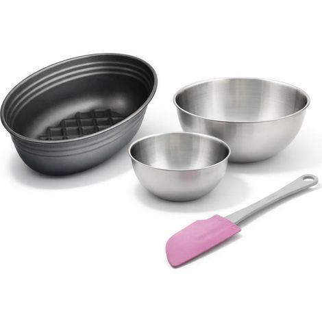 Set de 4 ustensiles de pâtisserie moule à gâteaux 2 bols et spatule Black metallic Black mettallic Zenker Black mettallic (1/5)