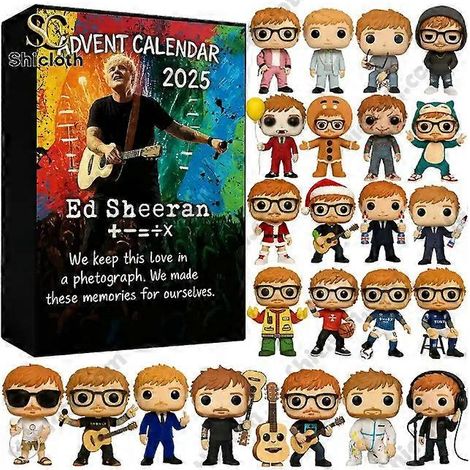 Calendrier de l'Avent Ed Sheeran - Pendentif sapin de Noël en acrylique (1/5)