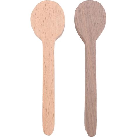Set mit 2 rohen Holzschnitzlöffeln (Buche und Walnuss) - Schnitzset für Anfänger (1/5)