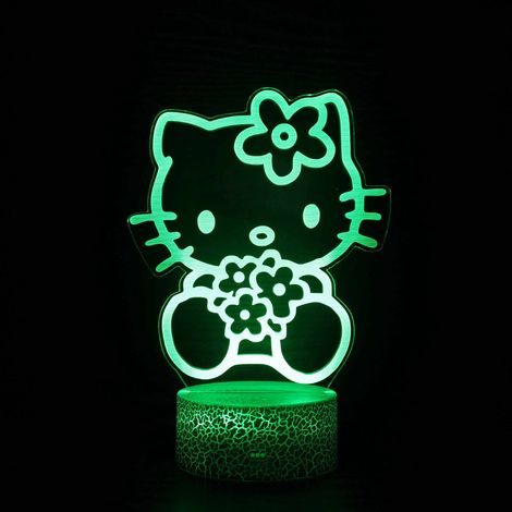 Lampe De Nuit 3D - Lampe De Bureau Avec Technologie De Gravure Laser - 16 Couleurs Réglables Par Télécommande Et Toucher Intelligent - Pour Chambre D Enfant - 1 Pièce (1/5)