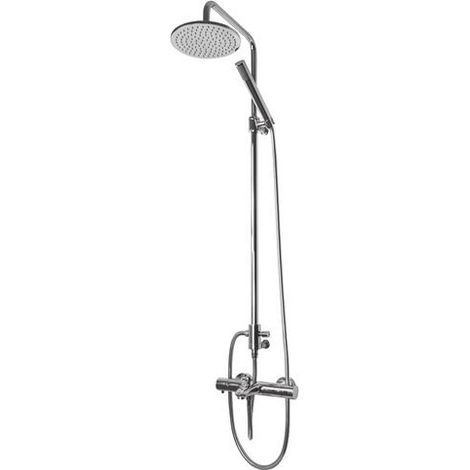 Colonne de bain-douche thermostatique télescopique Ori'O pomme de tête Ø200 mm