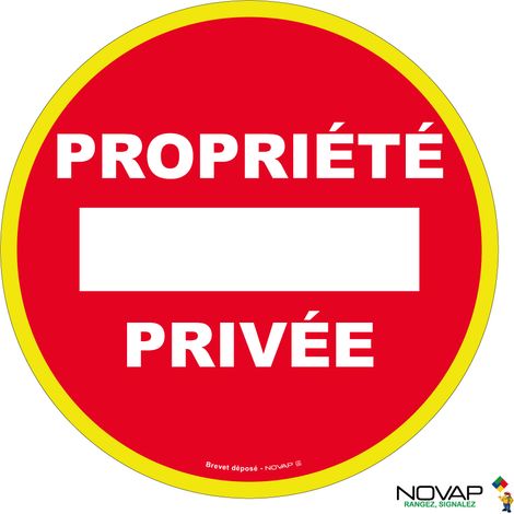 Panneau Propriété privée - haute visibilité - Ø 80mm - 4091358