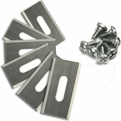 Packung mit 30 Rasenmähermessern für Husqvarna mit doppelt geschärften Edelstahlklingen, 36,5 x 18,5 x 0,65 mm (1/4)