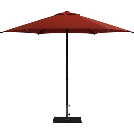 Ombrellone da Giardino Ø3 m Palo Ø38 mm in Alluminio Tessuto Olefin Trend Terracotta (1/5)