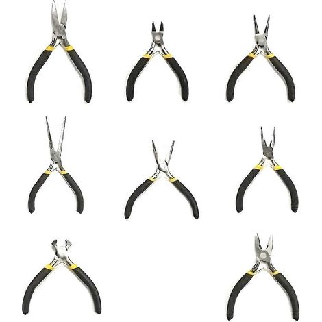 Ensemble de 8 mini-pinces à bec long pour couper les extrémités de fils -- (1/5)