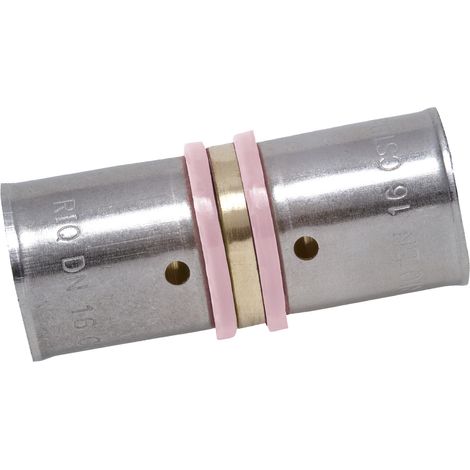 Racor recto de latón D.12 para tubo de acero QUICK PLOMBERIE
