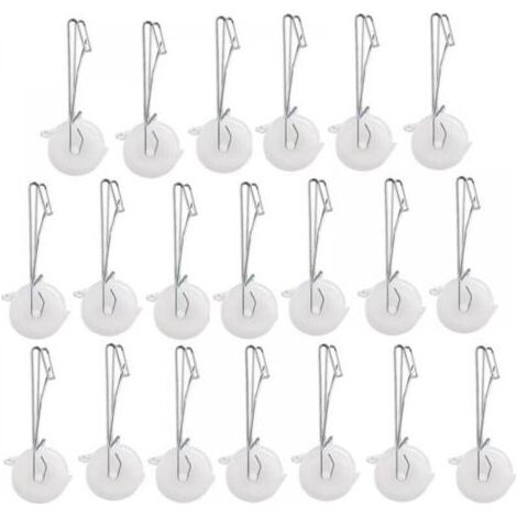 Lot de 20 crochets pour rouleau de support pour tomates avec corde de chanvre de 15 m, kit de treillis pour serre et kit de pergola (1/5)