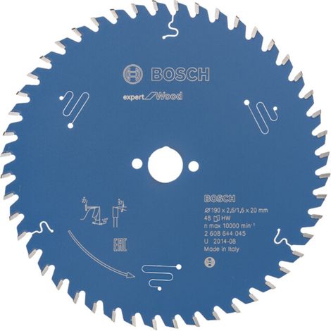 Lame de scie circulaire Bosch Expert Wood 2608644045 190x2,6x20 48Z (1/5)