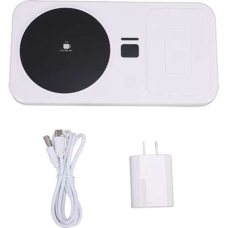 Sous-tasse chauffante avec chargeur, 3 réglages de température, arrêt auto 8h, maintien au chaud boissons, design compact (1/5)