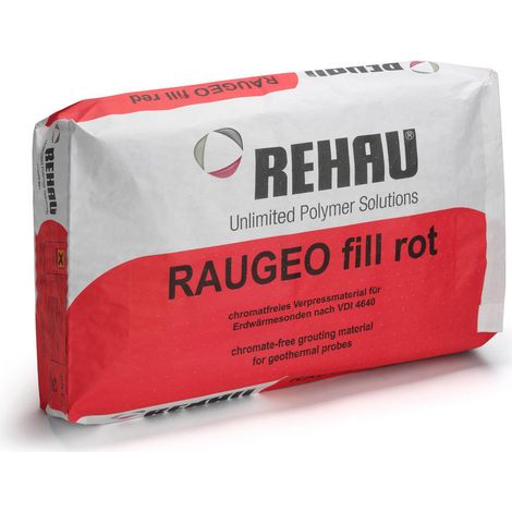 RAUGEO remplit de rouge avec une conductivité thermique de 2,0 W/mK