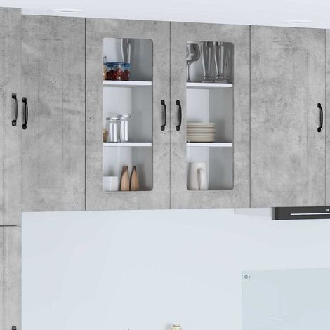 Küchenschrank Kalmar Beton Grau 40 x 31 x 80 cm Holzwerkstoff vidaXL (1/5)