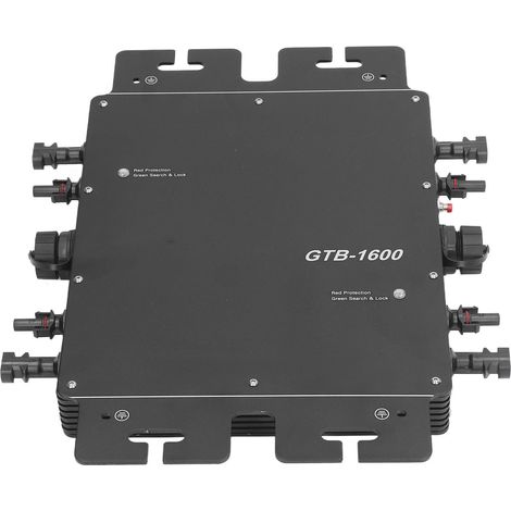 1600-W-Solar-Mikrowechselrichter mit Netzanschluss, MPPT-Funktion, WLAN-App-Steuerung, wasserdicht, automatische Erkennung, EU-Stecker, 230 V (1/5)