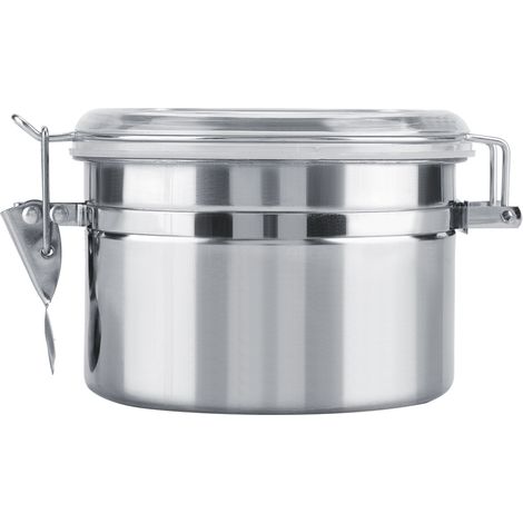 Bocal hermétique en acier inoxydable pour café, thé, sucre et grains, conservation sous vide, 800 ml (1/5)