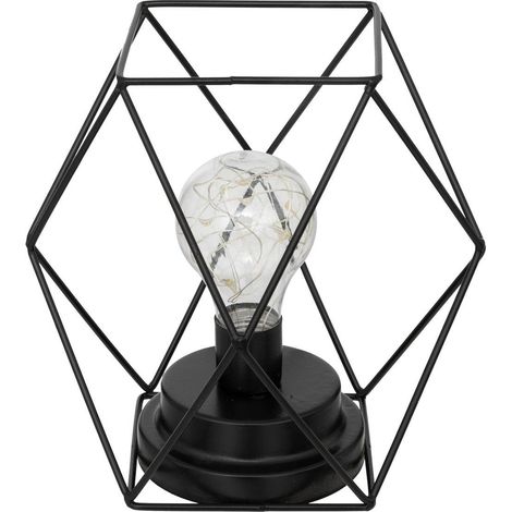 Madi lámpara de metal negro H18cm - Atmosphera créateur d'intérieur