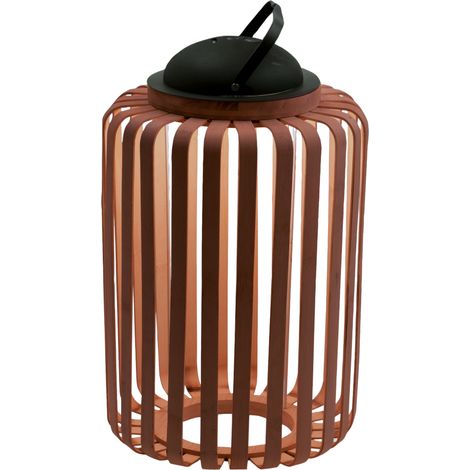 Lampe De Table À Pince Led 3 W En Métal Et Bois Finition Noyer, Ip54, Variateur Tactile, 3000 K, Classe Iii - Lampe Portable Rechargeable (1/3)
