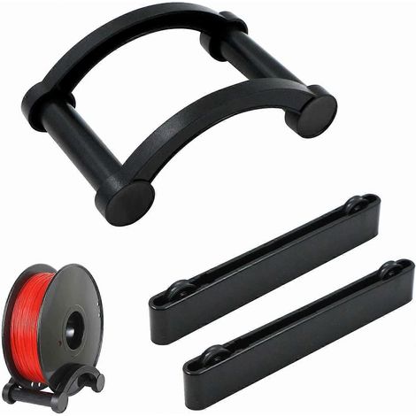 Lot de 2 porte-bobines de filament pour imprimante 3D - Conception à roulement pour PLA/ABS/TPU/autres matériaux d'impression 3D, accessoires d'imprimante, filament d'imprimante avec roulement (1/5)