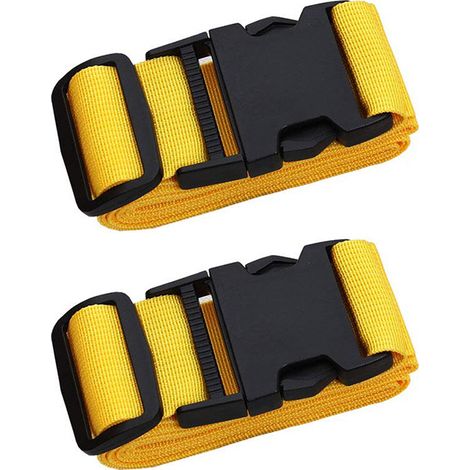Sangle à bagages - Ceinture rose jaune