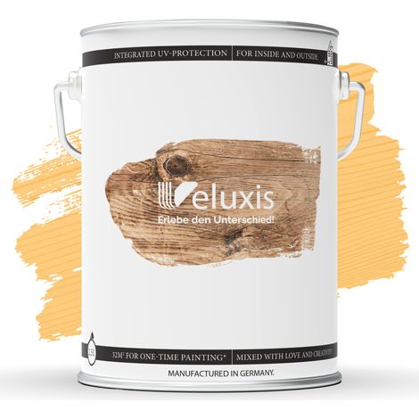 Holzlasur Holzlasur außen – Holzschutzlasur Farblos, 2,5L, seidenglänzend, lösemittelfrei, UV-stabil, wetterfest, Made in Germany – Veluxis