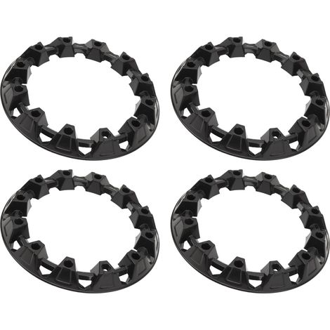 4 enjoliveurs de roue universels pour quad et karting 10 pouces (diamètre extérieur : env. 280 mm/11 pouces, diamètre intérieur : env. 195 mm/7,7 pouces) (1/5)