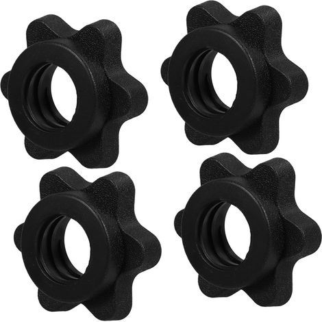 Écrou hexagonal autobloquant pour barre d'haltère 2,5 cm, bague de (1/5)