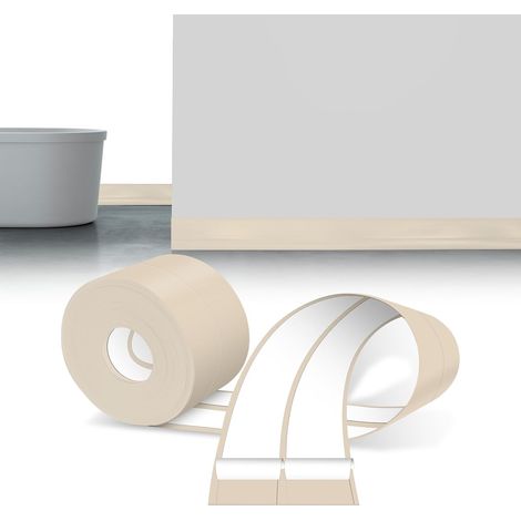 Plinthe Souple Autoadhésive Beige Pvc Plinthe Adhesive 30x30mm 6m (1/5)