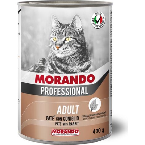 CIBO GATTO MORANDO LATT 400 G PAT CONIGLIO- 24,0 pz