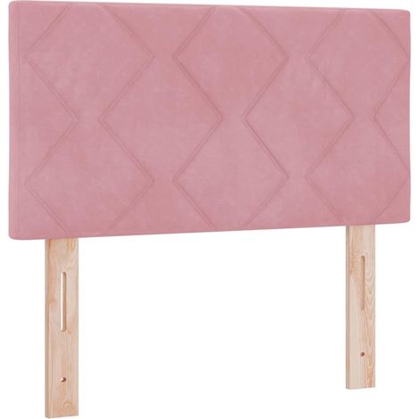 Vidaxl – Tête de lit 80 cm en velours rose – Design moderne avec hauteur ajustable – Structure en bois d'ingénierie pour durabilité (1/5)