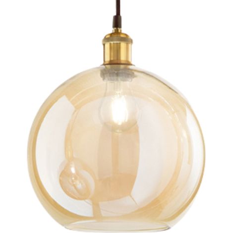 Vetro Sphere Ambra D25 Foro E27 (1/2)