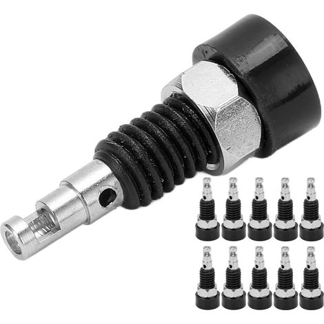 10 pièces Connecteur Banane Femelle 2mm Jack Panneau Mini Borne pour Instruments Électroniques Noir (1/5)