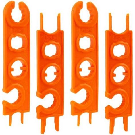 Clé de Déconnexion Connecteur Solaire MC4 - Paire Mâle/Femelle en Plastique PPO Renforcé, Outil de Serrage Rapide Ergonomique Orange pour Panneaux PV (1/5)