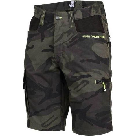 Bermuda de Travail Jack - Taille 46 - Woodland - Résistant et Confortable - D-Work