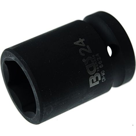 BGS Kraft-Steckschlüssel-Einsatz Sechskant Antrieb Innenvierkant 20 mm (3/4") SW 24 mm - 5624