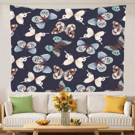 Tapisserie murale rétro pour chambre à coucher, nappes pour chambre de femme ou d'adolescente 100x75cm (1/5)