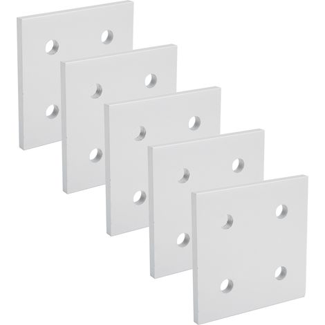5-teilige vertikale Verbindungsplatte mit 4 Löchern zur Montage von 8080-Aluminiumprofilen, Winkelverbinder (1/5)