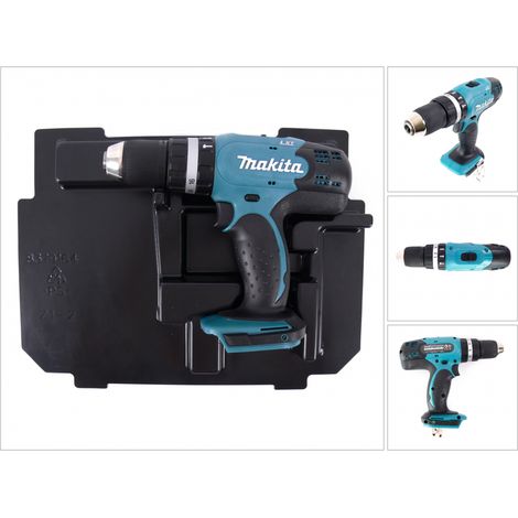 Taladro de percusión sin cable Makita DHP 453 ZE 18V 42Nm + inserto para Makpac (1/5)