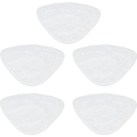Tampon De Vadrouille - Fibre - Pour Nettoyeur À Vapeur - Compatible Vileda Et O Cedar - Lot De 5